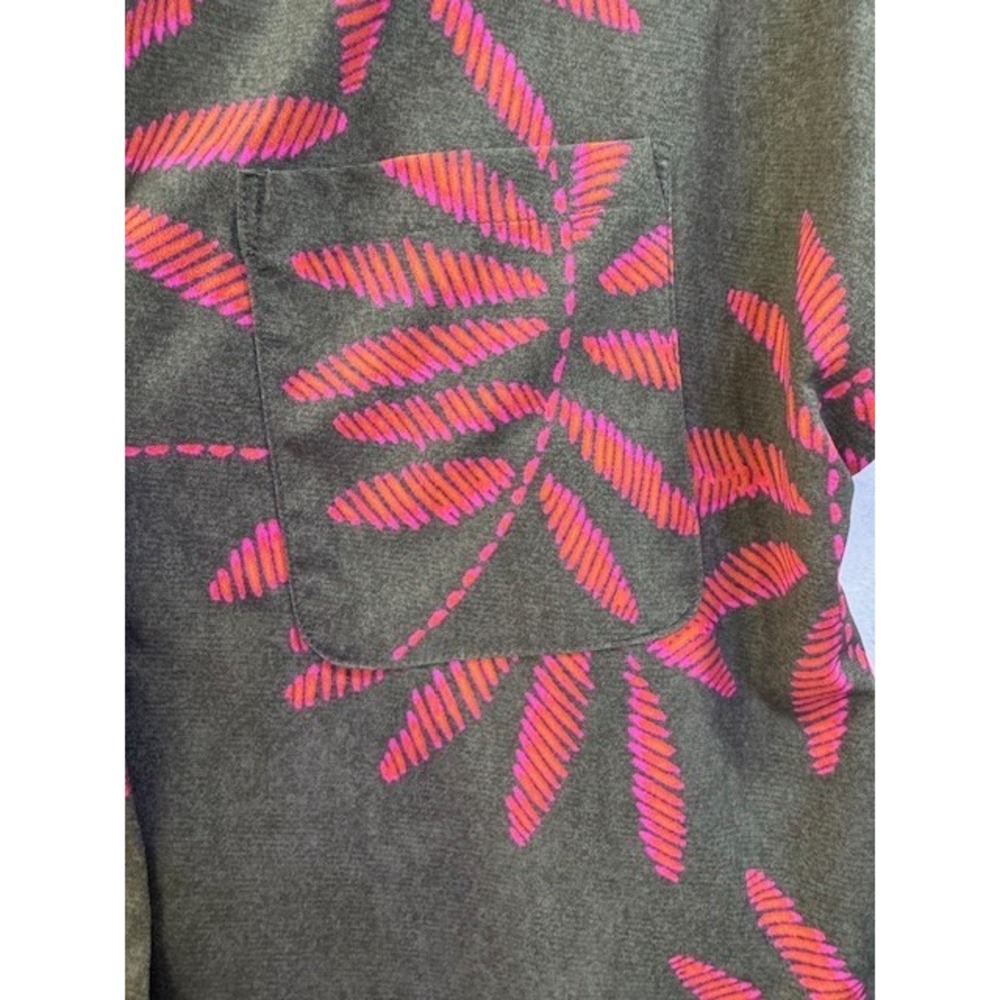 Womens SML Grannycore Grandma‎ Hawaiian Tropical Shirt Beach Tiki Floral - Picture 2 of 7